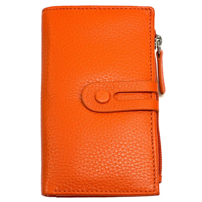 Mirello Cow Leather Zip Wallet - Made In Italy