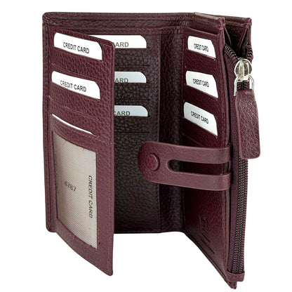 Mirello Cow Leather Zip Wallet - Made In Italy
