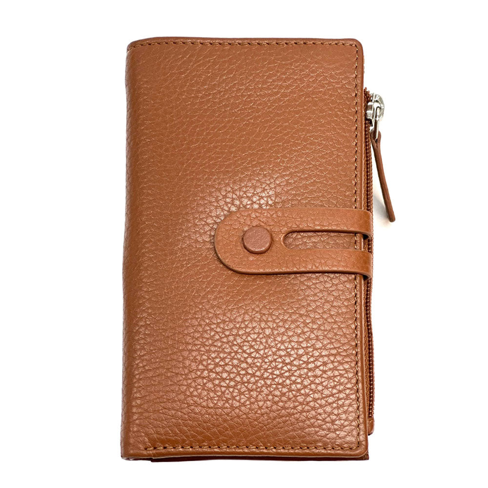 Mirello Cow Leather Zip Wallet - Made In Italy