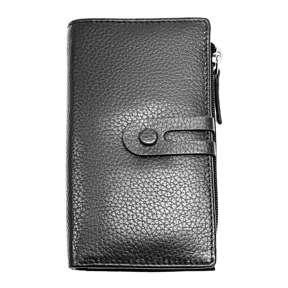Mirello Cow Leather Zip Wallet - Made In Italy