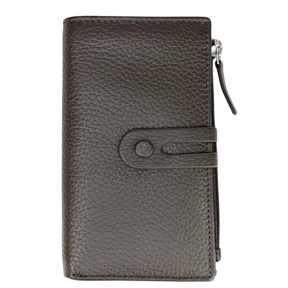 Mirello Cow Leather Zip Wallet - Made In Italy