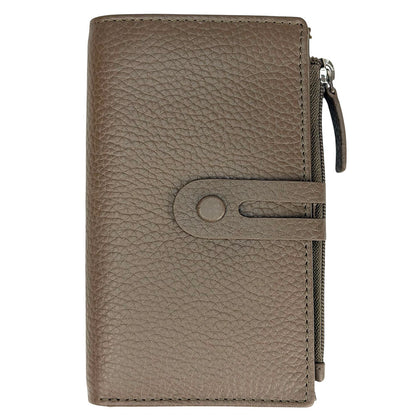 Mirello Cow Leather Zip Wallet - Made In Italy