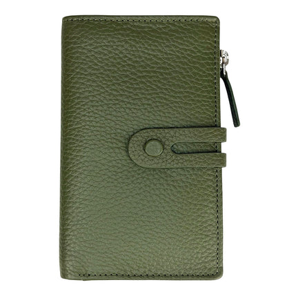 Mirello Cow Leather Zip Wallet - Made In Italy