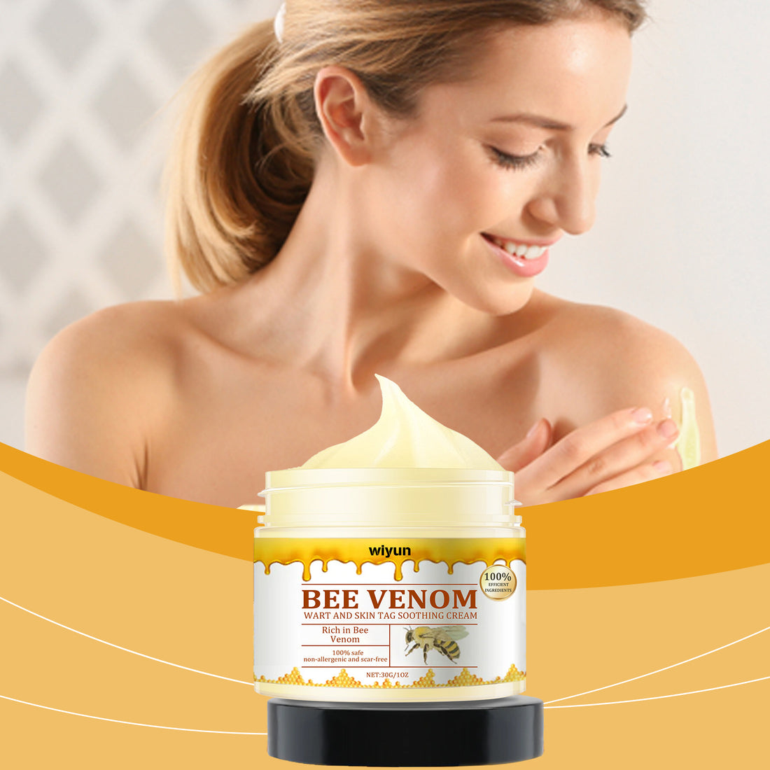 Wiyun Beesvenom Creme, A Gentle, Herbal Cleansing Cream That Nourishes, Rejuvenates And Restores Skin