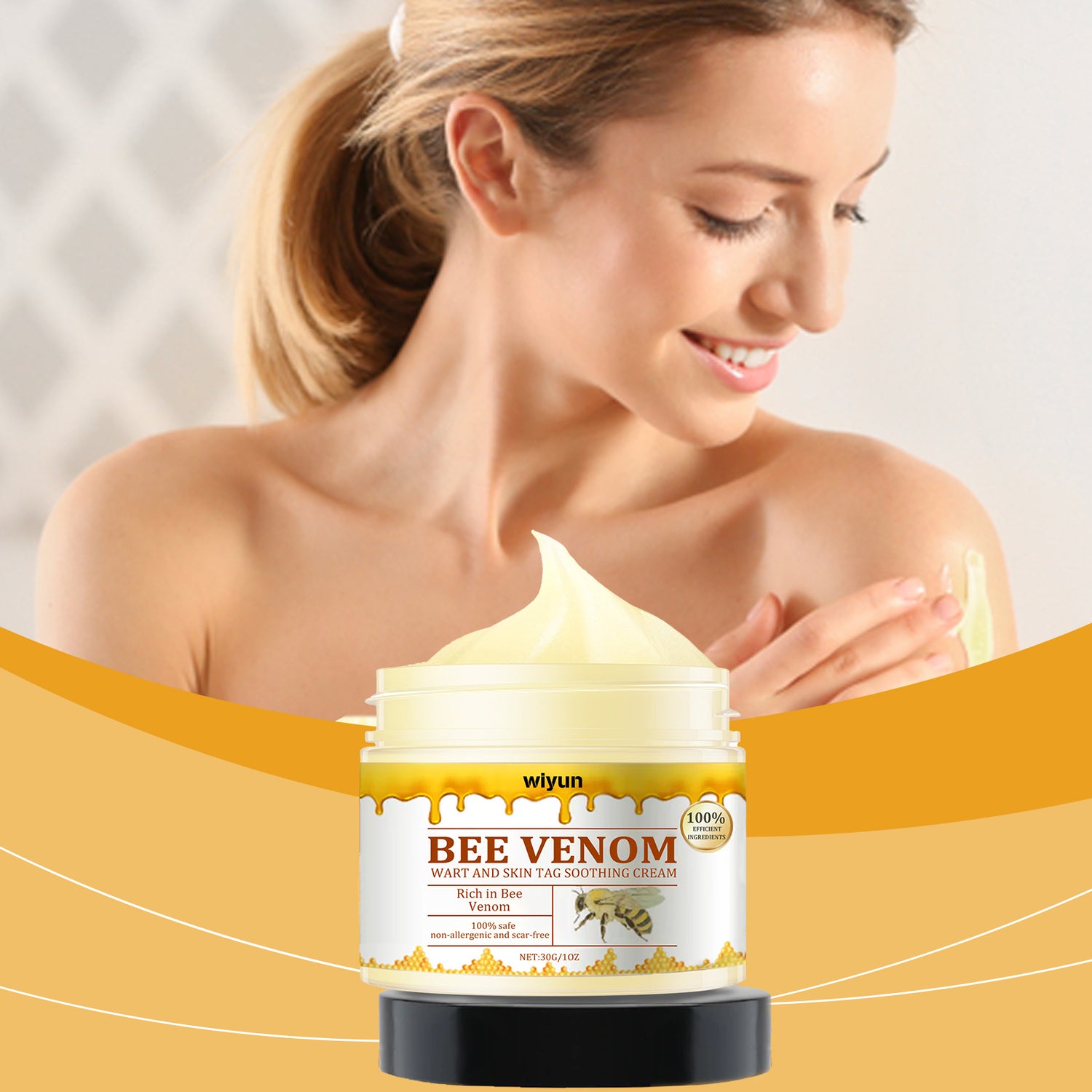 Wiyun Beesvenom Creme, A Gentle, Herbal Cleansing Cream That Nourishes, Rejuvenates And Restores Skin