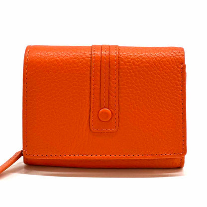 Tris Leather Wallet - Made In Italy