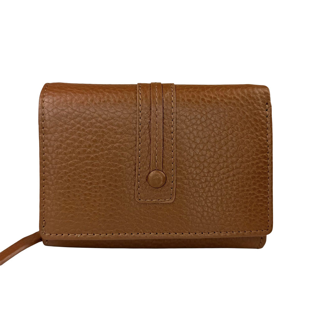 Tris Leather Wallet - Made In Italy