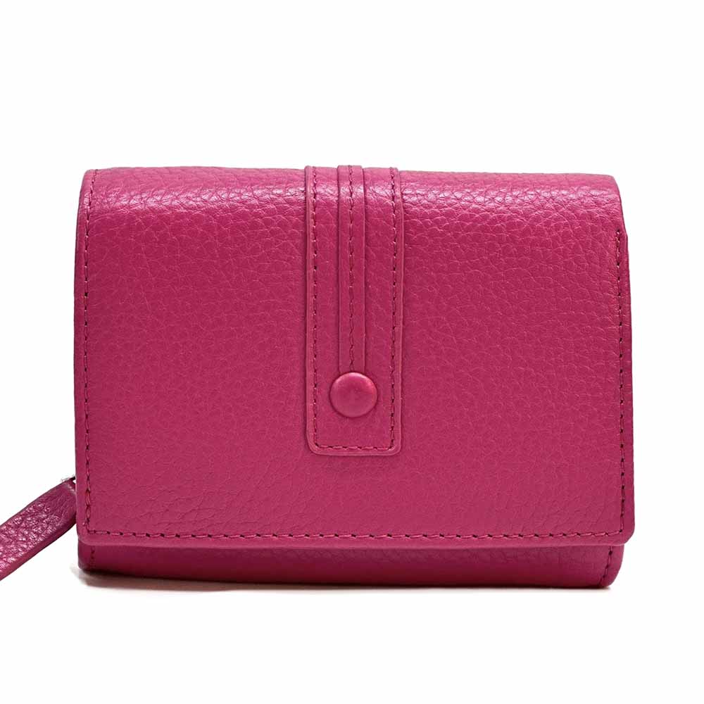 Tris Leather Wallet - Made In Italy