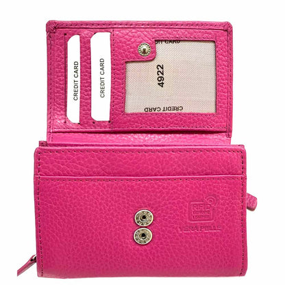 Tris Leather Wallet - Made In Italy