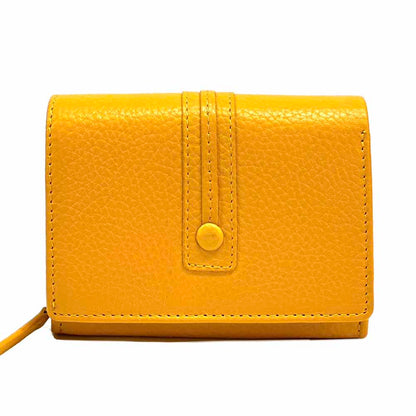 Tris Leather Wallet - Made In Italy