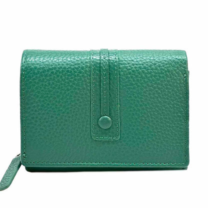 Tris Leather Wallet - Made In Italy