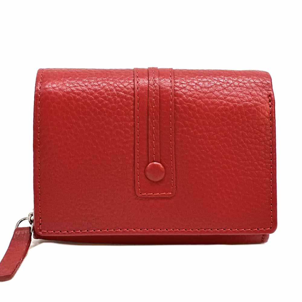 Tris Leather Wallet - Made In Italy