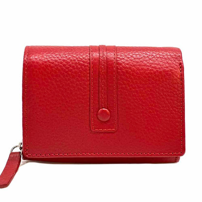 Tris Leather Wallet - Made In Italy