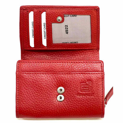 Tris Leather Wallet - Made In Italy