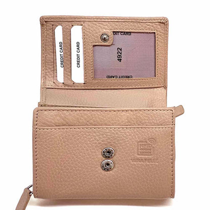 Tris Leather Wallet - Made In Italy