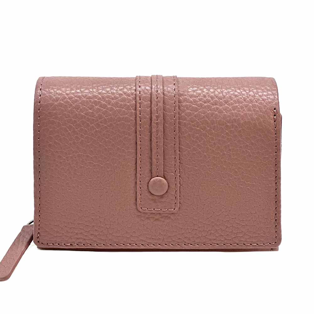 Tris Leather Wallet - Made In Italy