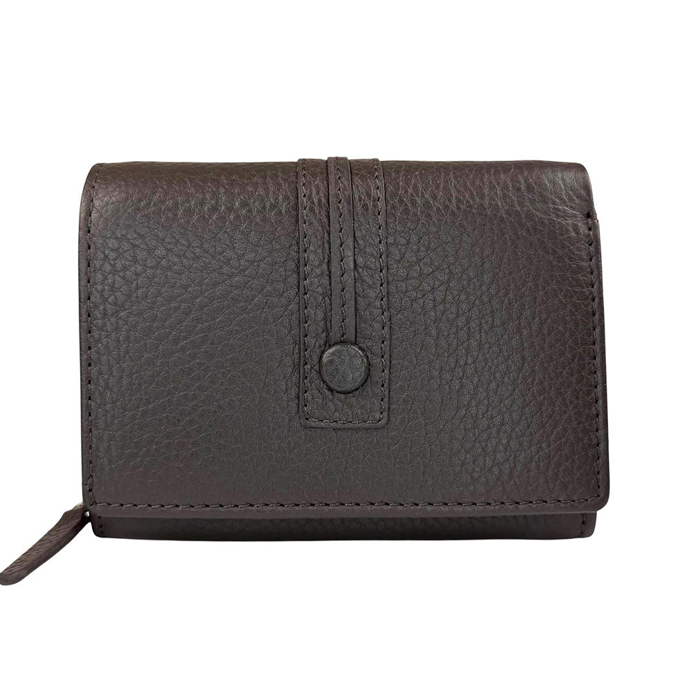 Tris Leather Wallet - Made In Italy