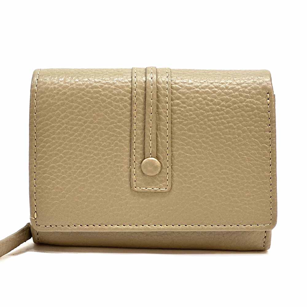 Tris Leather Wallet - Made In Italy