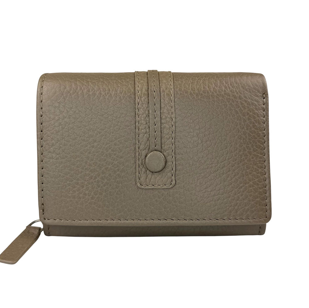 Tris Leather Wallet - Made In Italy