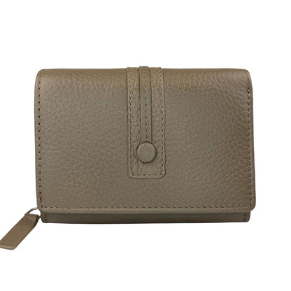 Tris Leather Wallet - Made In Italy