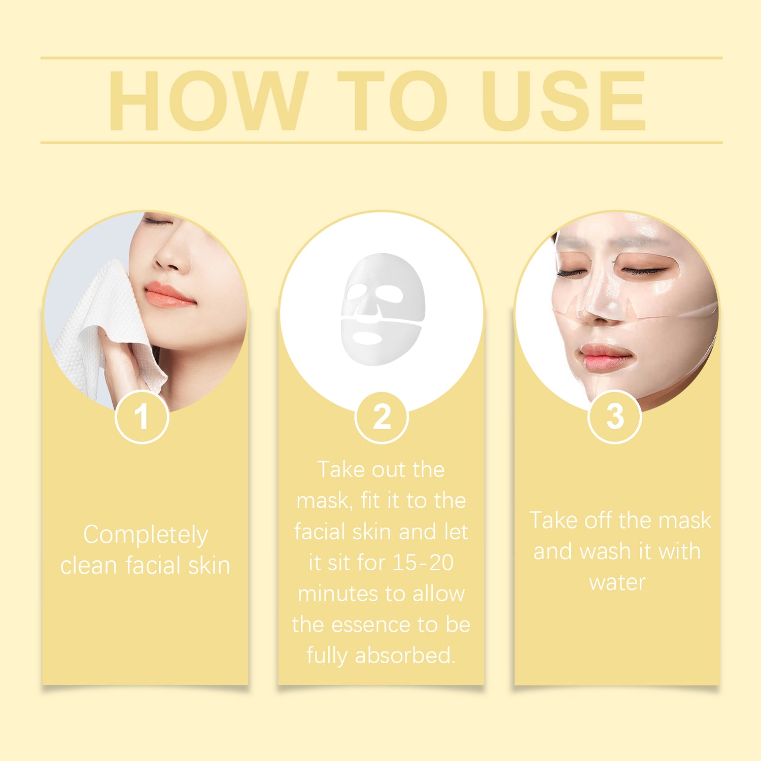 West&amp;Month Collagen Moisturizing Mask Nourishes The Facial Skin And Hydrates The Facial Skin
