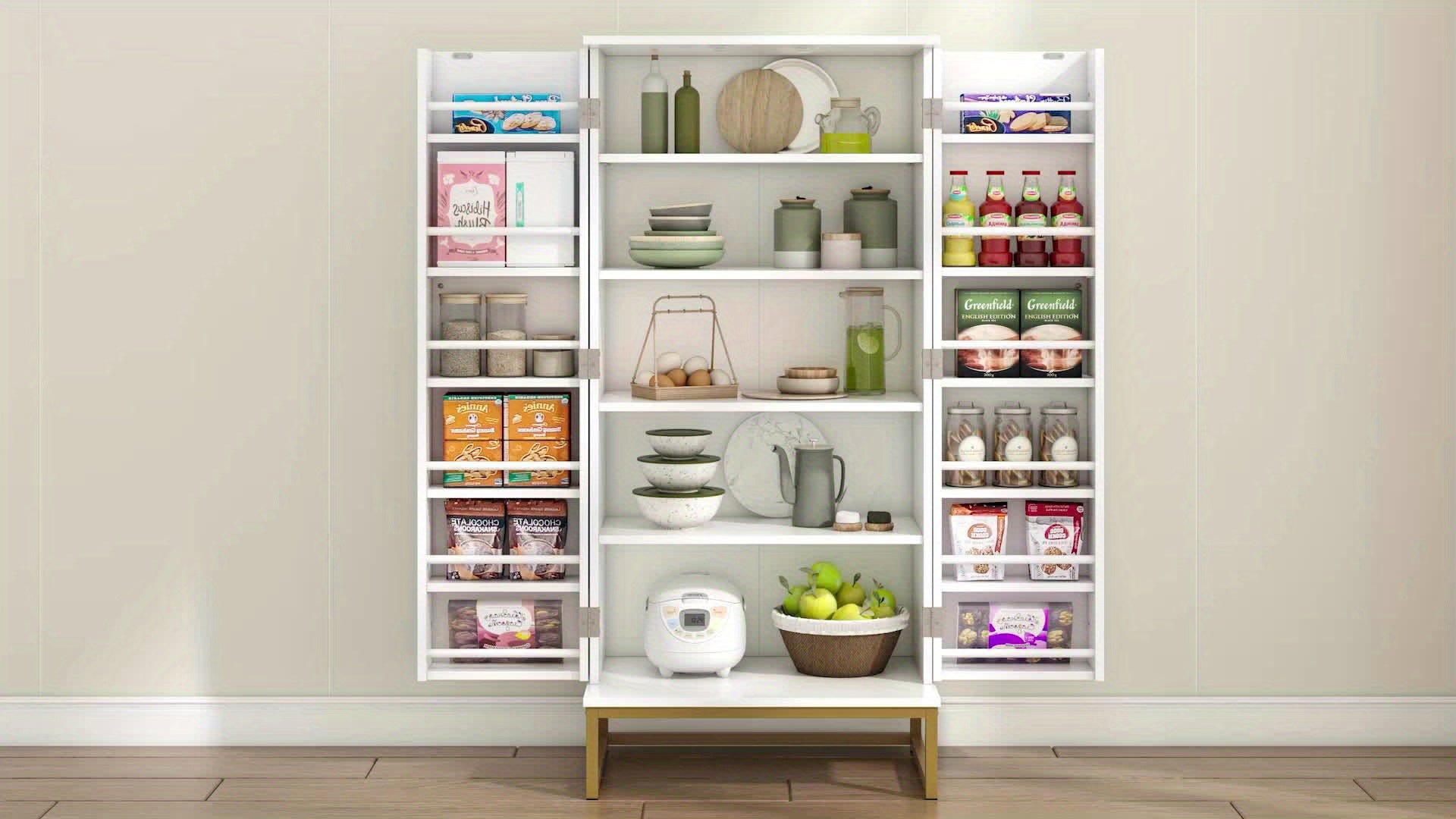 51&quot; Office Cabinet with Adjustable Shelves, Office Organization Storage Cabinet