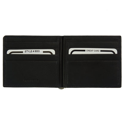 Gianni Cow Leather Money Clip Wallet - Made In Italy