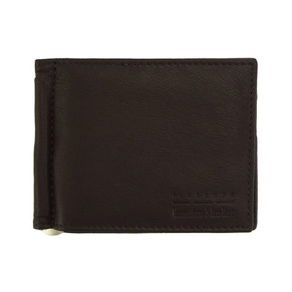 Gianni Cow Leather Money Clip Wallet - Made In Italy