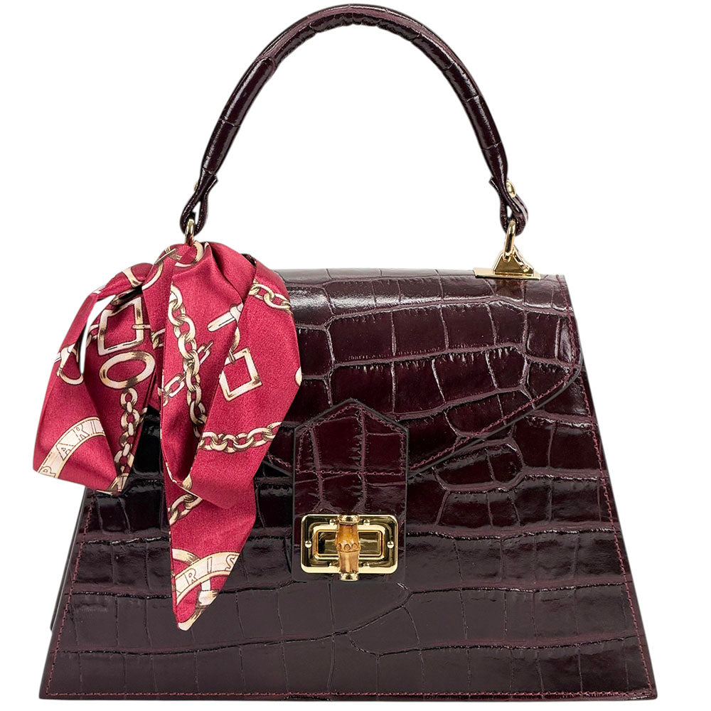 Vittoria cow leather Handbag - Made In Italy