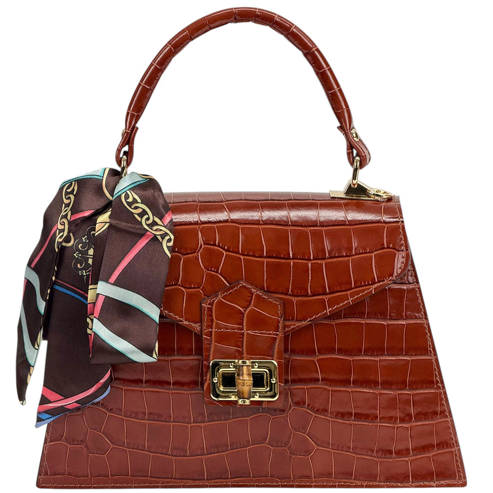 Vittoria cow leather Handbag - Made In Italy