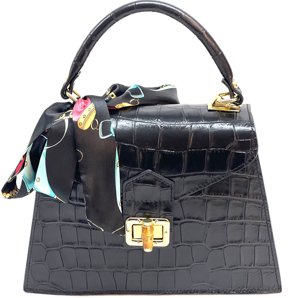 Vittoria cow leather Handbag - Made In Italy