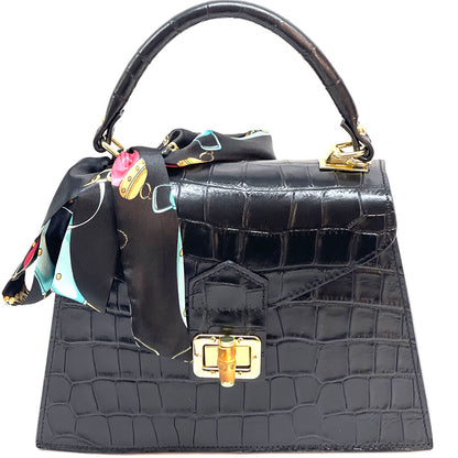 Vittoria cow leather Handbag - Made In Italy