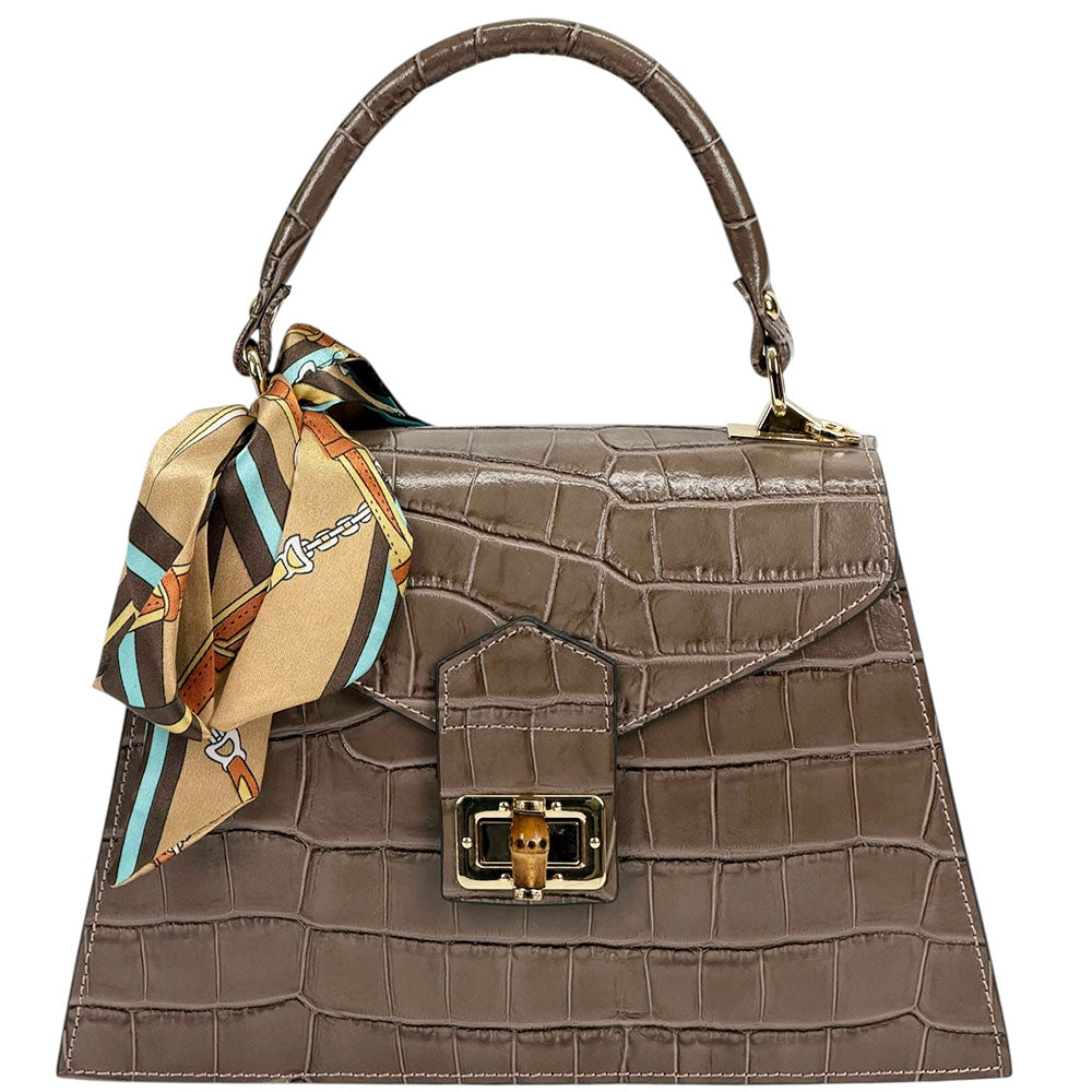 Vittoria cow leather Handbag - Made In Italy