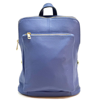 Ghita Small Italian Leather Backpack - made in Italy