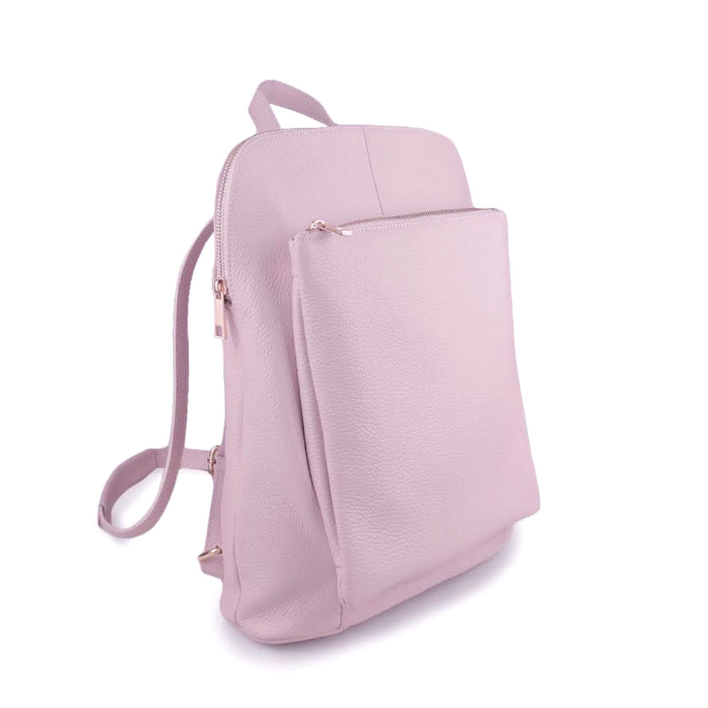 Ghita Small Italian Leather Backpack - made in Italy