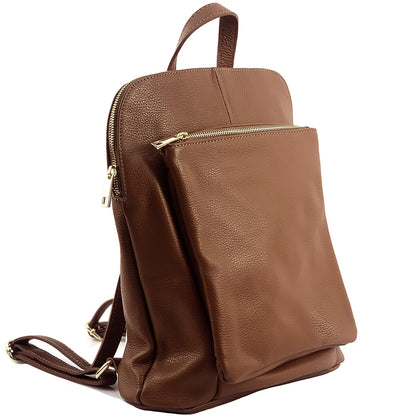 Ghita Italian Leather Backpack - Made In Italy