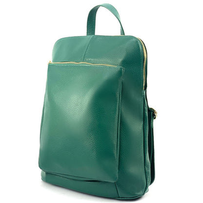 Ghita Small Italian Leather Backpack - made in Italy