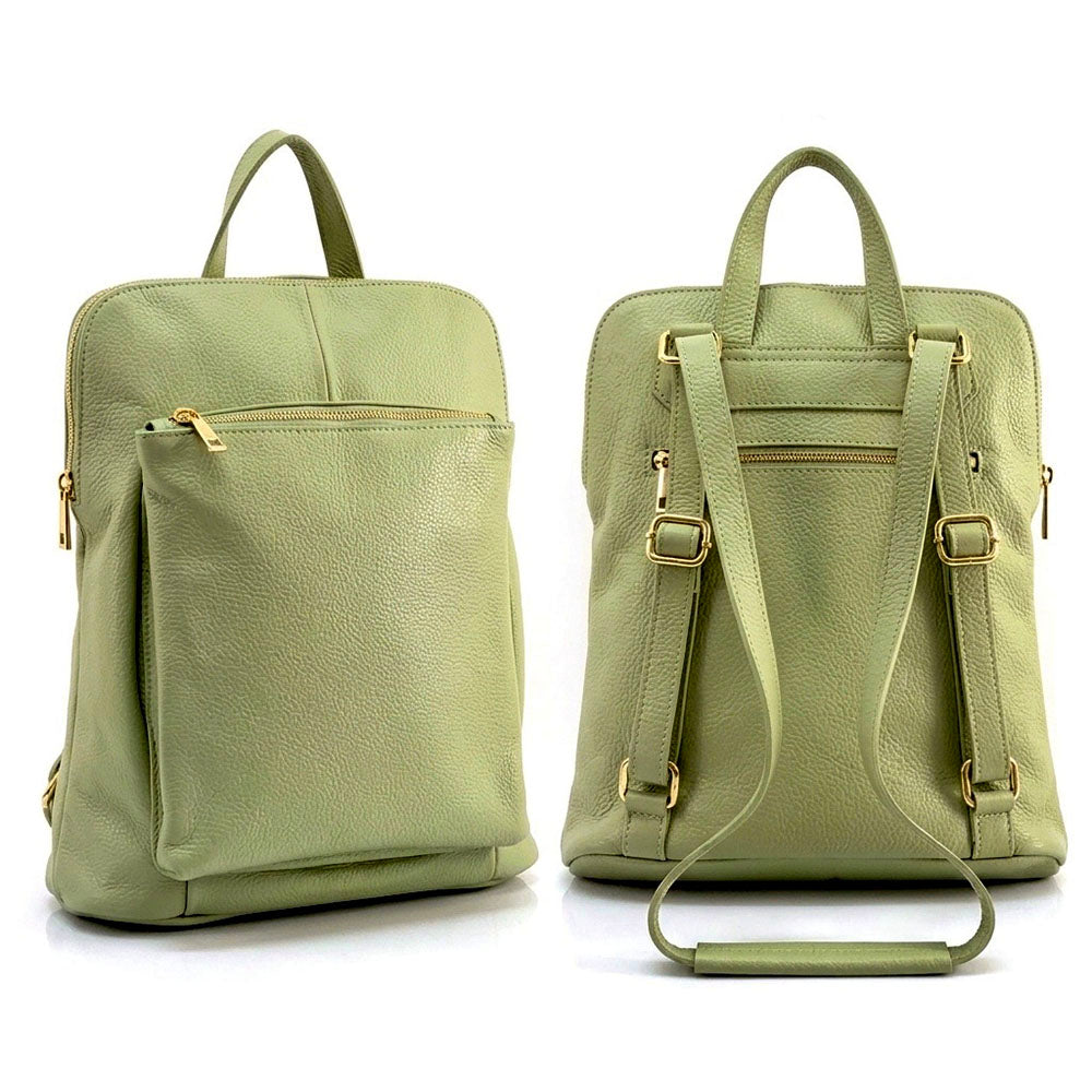 Ghita Italian Leather Backpack - Made In Italy