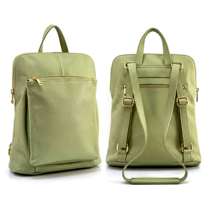Ghita Italian Leather Backpack - Made In Italy