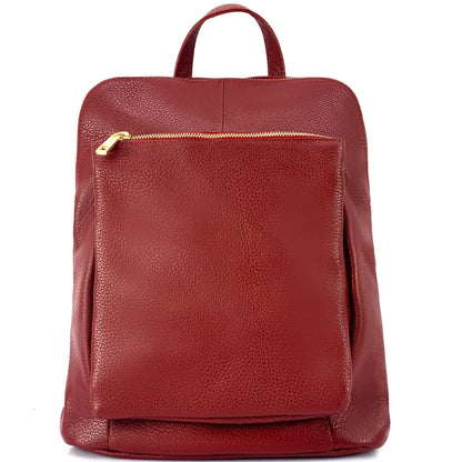 Ghita Italian Leather Backpack - Made In Italy
