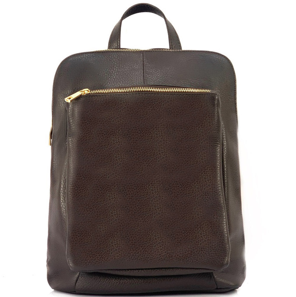 Ghita Italian Leather Backpack - Made In Italy