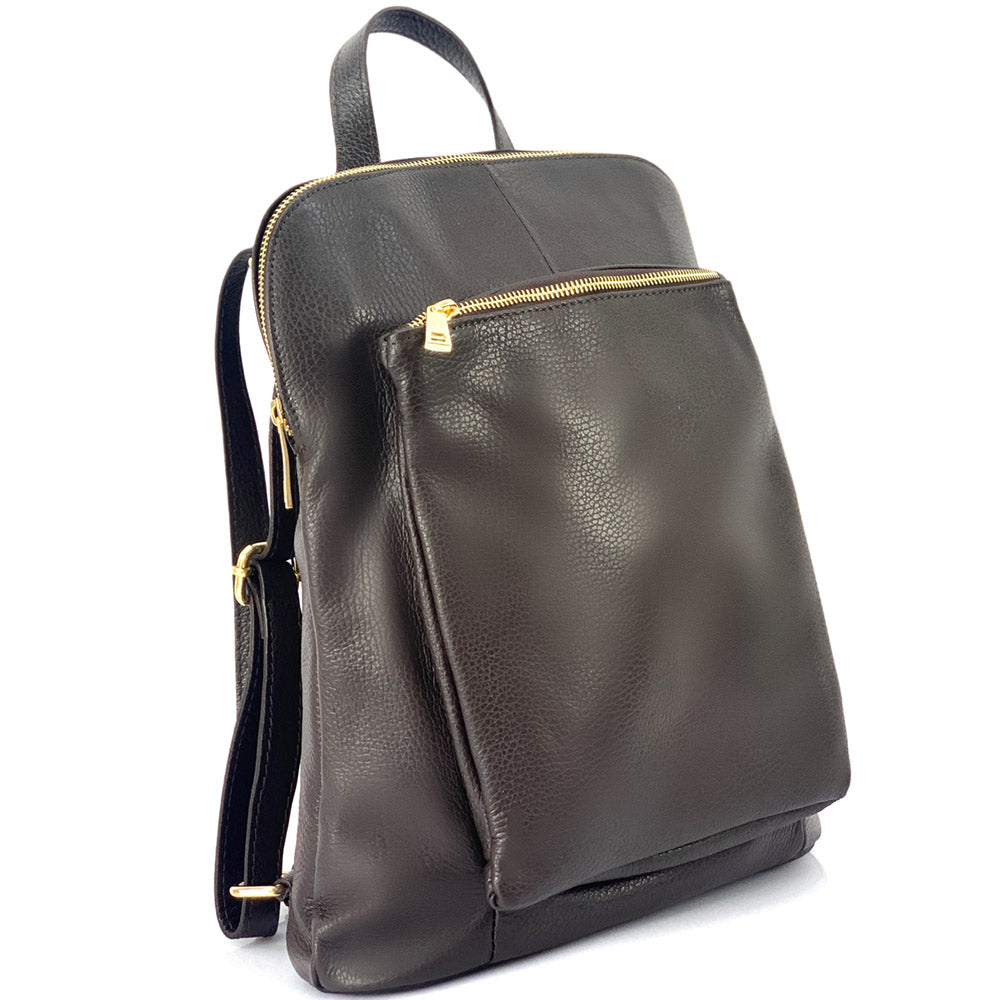 Ghita Italian Leather Backpack - Made In Italy