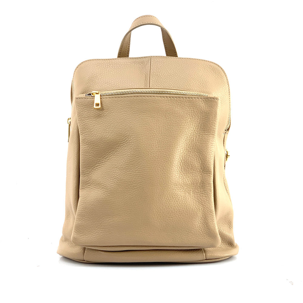 Ghita Small Italian Leather Backpack - made in Italy
