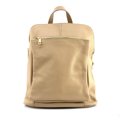 Ghita Small Italian Leather Backpack - made in Italy