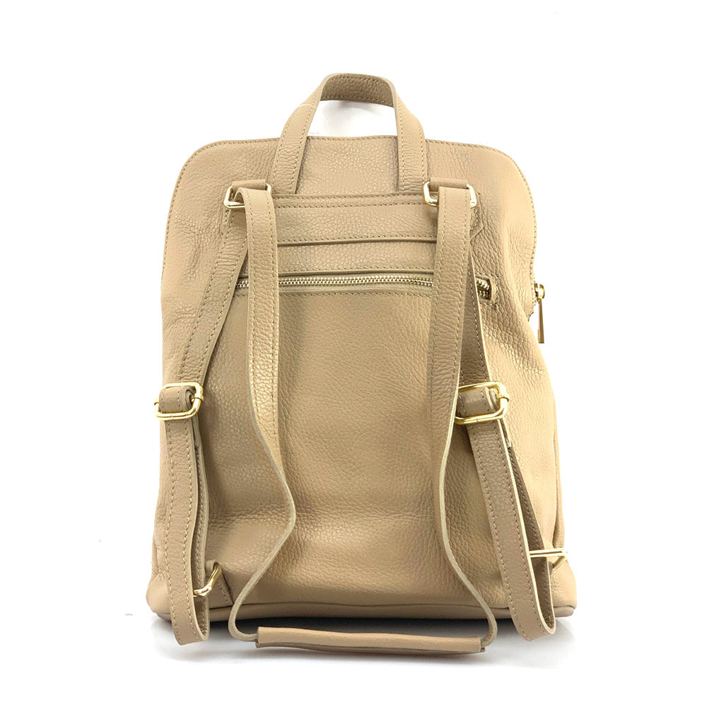 Ghita Small Italian Leather Backpack - made in Italy