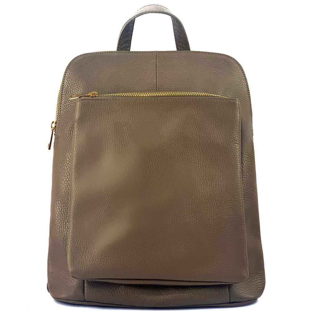Ghita Small Italian Leather Backpack - made in Italy