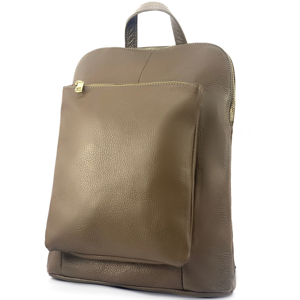 Ghita Small Italian Leather Backpack - made in Italy