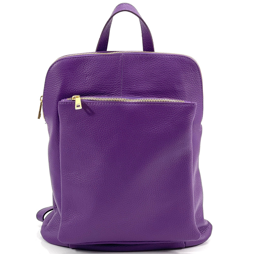 Ghita Small Italian Leather Backpack - made in Italy