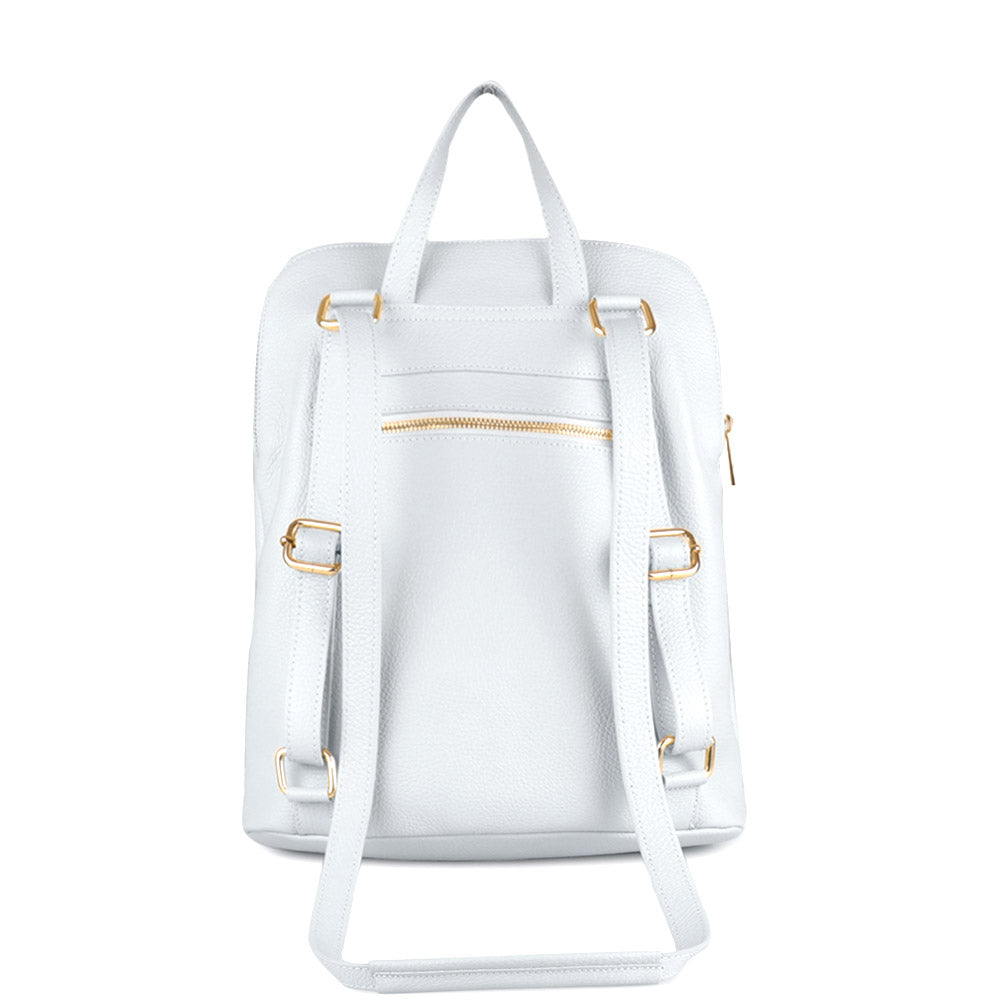 Ghita Small Italian Leather Backpack - made in Italy