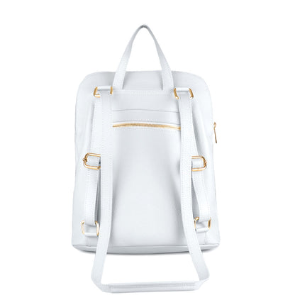 Ghita Small Italian Leather Backpack - made in Italy